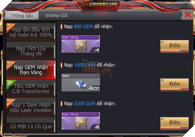 CrossFire Legends: Tháng 9 tựu trường nhận quà thả ga 6