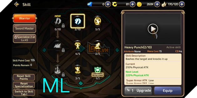 Dragon Nest Mobile: Hướng dẫn cách nâng điểm kĩ năng cho tất cả các class chi tiết nhất 12