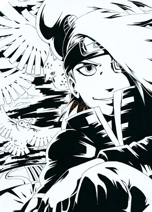 Chiêm ngưỡng bộ ảnh trắng đen đầy bí ẩn và ma mị của các nhân vật trong Naruto - Ảnh 5.