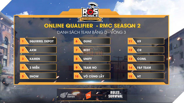 ROS Mobile Qualifier 3: Khởi tranh vòng loại từ ngày 7/9 5