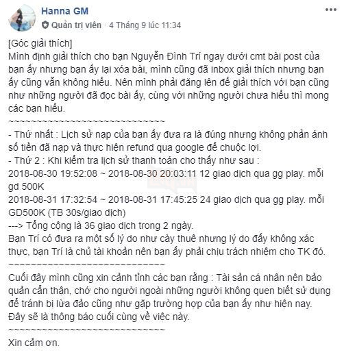 Lineage 2 Revolution: Game thủ Toxic ham rẻ nạp lậu còn đánh tiếng thách thức GM và cộng đồng - Ảnh 2.