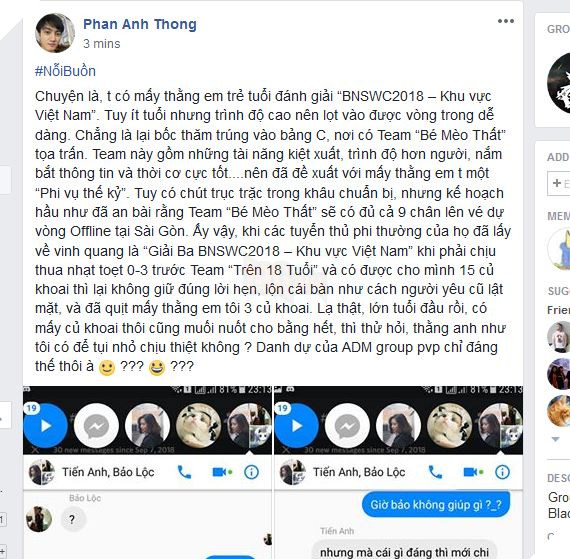 BnS: Drama trước thềm giải đấu thế giới - Liệu có bán độ bên trong việc chọn ra Top 3 Việt Nam? 2