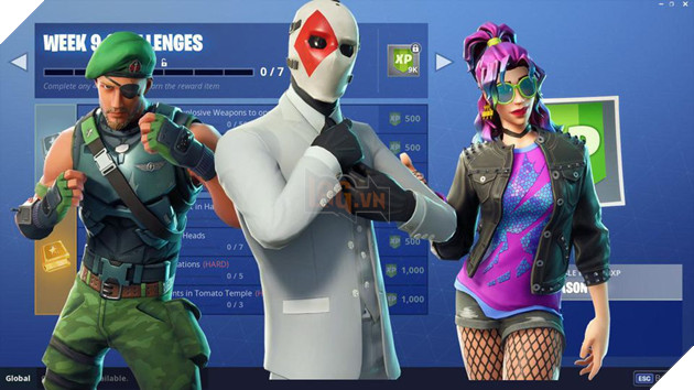 Fortnite: Hướng dẫn cách làm toàn bộ Challenge Week 9 Season 5