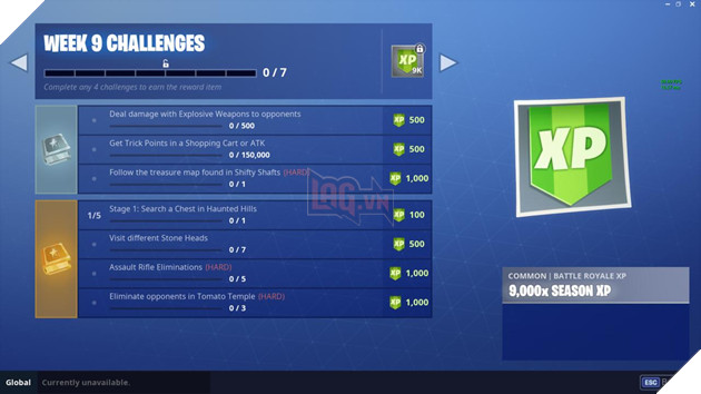 Fortnite: Hướng dẫn cách làm toàn bộ Challenge Week 9 Season 5 2