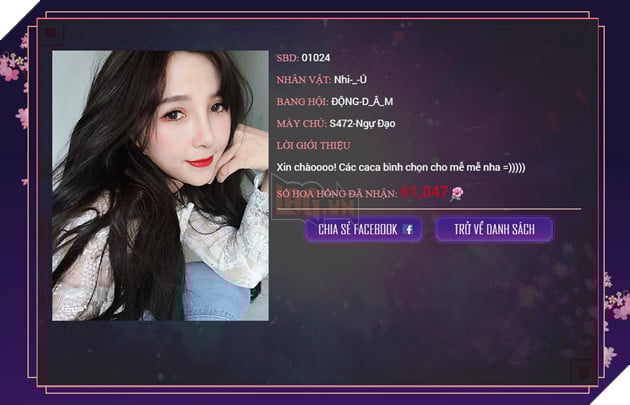 Lộ diện Top 20 Miss Võ Lâm Truyền Kỳ Mobile 11