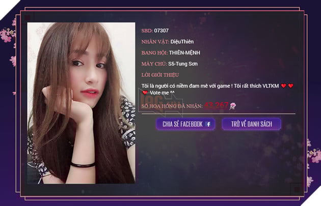 Lộ diện Top 20 Miss Võ Lâm Truyền Kỳ Mobile 13