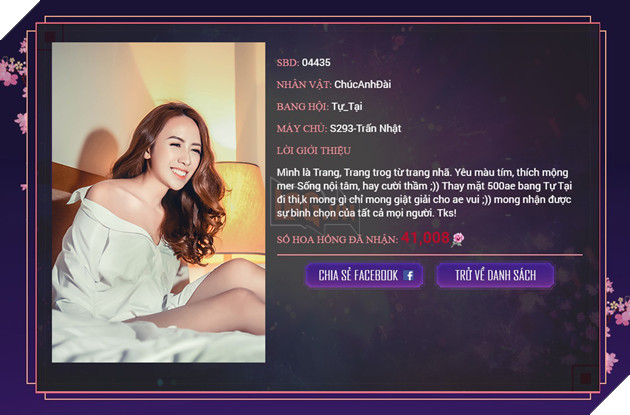 Lộ diện Top 20 Miss Võ Lâm Truyền Kỳ Mobile 15