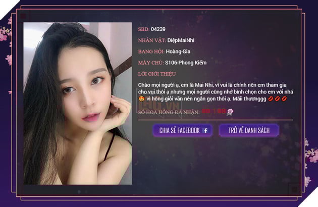 Lộ diện Top 20 Miss Võ Lâm Truyền Kỳ Mobile 17