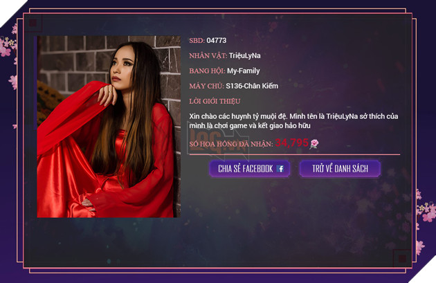 Lộ diện Top 20 Miss Võ Lâm Truyền Kỳ Mobile 20