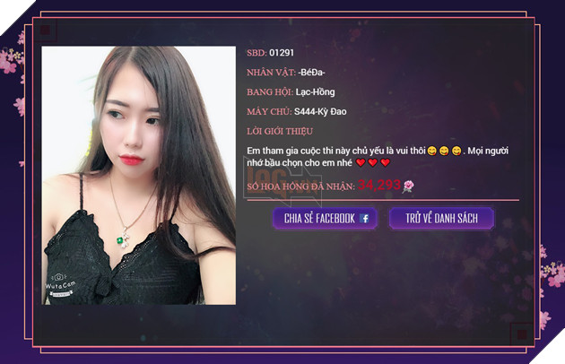 Lộ diện Top 20 Miss Võ Lâm Truyền Kỳ Mobile 21