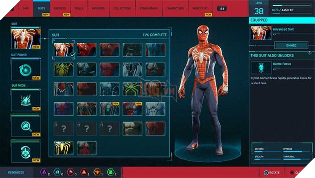Hướng dẫn Spider-Man: Tổng hợp Suit và yêu cầu mở khóa Phần 1  2