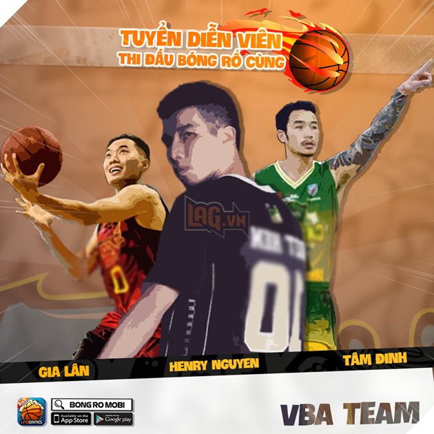 Bóng Rổ Mobi VNG: Cơ hội sánh vai chiến đấu cùng VBA team
