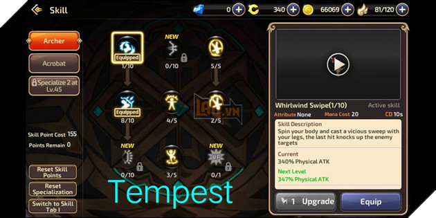 Dragon Nest Mobile: Huong dan co ban cho Cung Thu va cach nang diem ki nang 3 Dragon Nest Mobile: Hướng dẫn cơ bản cho Cung Thủ và cách nâng điểm kĩ năng 3