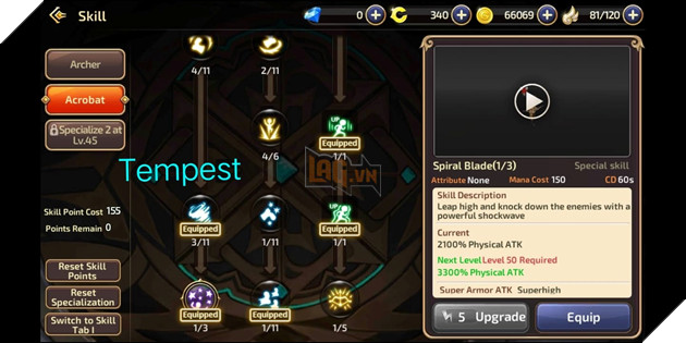 Dragon Nest Mobile: Huong dan co ban cho Cung Thu va cach nang diem ki nang 5 Dragon Nest Mobile: Hướng dẫn cơ bản cho Cung Thủ và cách nâng điểm kĩ năng 5