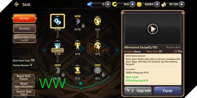 Dragon Nest Mobile: Huong dan co ban cho Cung Thu va cach nang diem ki nang 6 Dragon Nest Mobile: Hướng dẫn cơ bản cho Cung Thủ và cách nâng điểm kĩ năng 6