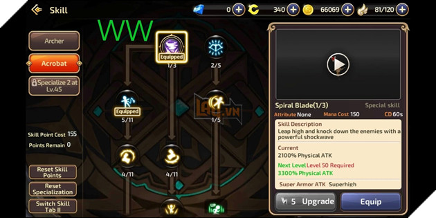 Dragon Nest Mobile: Huong dan co ban cho Cung Thu va cach nang diem ki nang 7 Dragon Nest Mobile: Hướng dẫn cơ bản cho Cung Thủ và cách nâng điểm kĩ năng 7