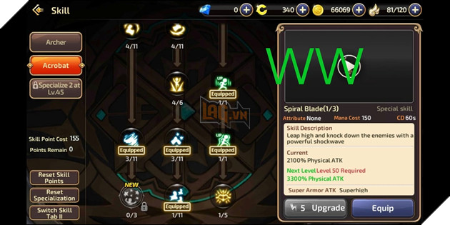 Dragon Nest Mobile: Huong dan co ban cho Cung Thu va cach nang diem ki nang 8 Dragon Nest Mobile: Hướng dẫn cơ bản cho Cung Thủ và cách nâng điểm kĩ năng 8