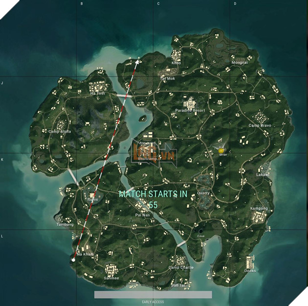 PUBG Mobile - Tong hop nhung diem nhay du nhieu tai nguyen nhat trong ban do Sanhok ma ban can biet PUBG Mobile - Tổng hợp những điểm nhảy dù nhiều tài nguyên nhất trong bản đồ Sanhok mà bạn cần biết