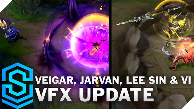 Image result for Veigar, Jarvan, Lee Sin & Vi - Visual Effect Update