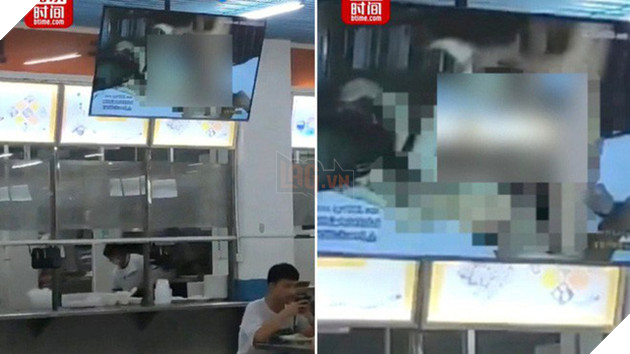 Trung Quốc: Phim người lớn bỗng chiếu ở căng tin Đại học, nhà trường bảo bị hack đấy - Ảnh 1.