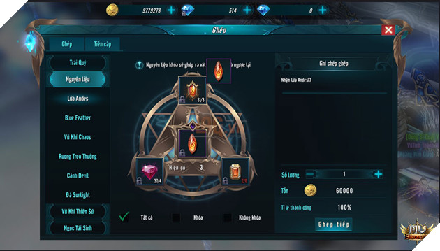 Tổng quan vể hệ thống Ngọc ở MU Strongest 2