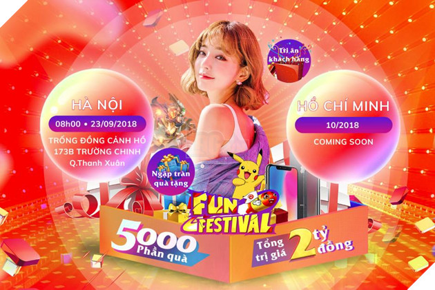 Đi dự hội game thủ Fun Festival 2018: “Gặp Ngàn Gái Xinh Ring Ngàn Quà Tặng”