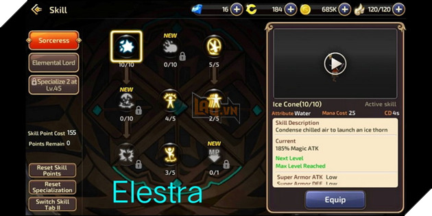 Dragon Nest Mobile: Hướng dẫn cơ bản Phù Thủy và cách nâng điểm kĩ năng đầy đủ nhất 8