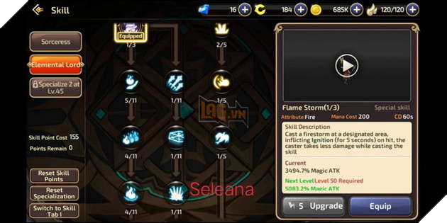 Dragon Nest Mobile: Hướng dẫn cơ bản Phù Thủy và cách nâng điểm kĩ năng đầy đủ nhất 6