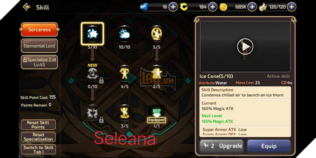 Dragon Nest Mobile: Hướng dẫn cơ bản Phù Thủy và cách nâng điểm kĩ năng đầy đủ nhất 5