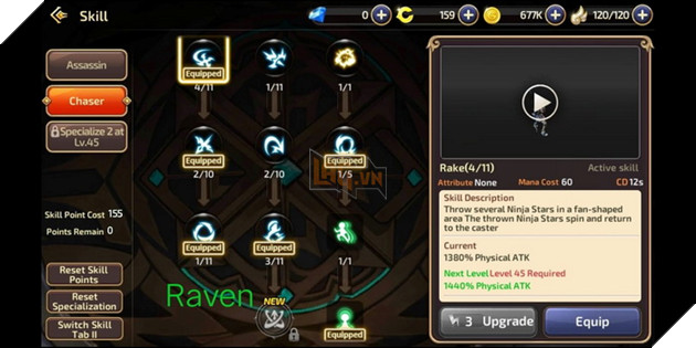 Dragon Nest Mobile: Hướng dẫn cơ bản Sát Thủ và cách nâng điểm kĩ năng đầy đủ nhất 6