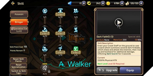 Dragon Nest Mobile: Hướng dẫn cơ bản Sát Thủ và cách nâng điểm kĩ năng đầy đủ nhất 12