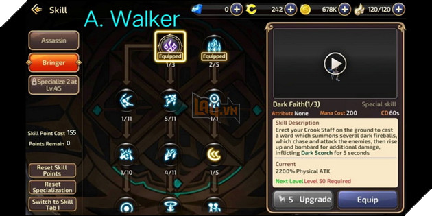 Dragon Nest Mobile: Hướng dẫn cơ bản Sát Thủ và cách nâng điểm kĩ năng đầy đủ nhất 11