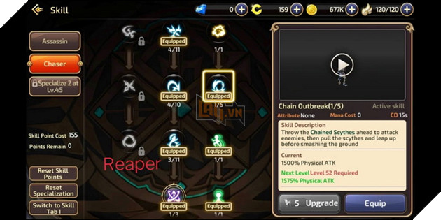 Dragon Nest Mobile: Hướng dẫn cơ bản Sát Thủ và cách nâng điểm kĩ năng đầy đủ nhất 9