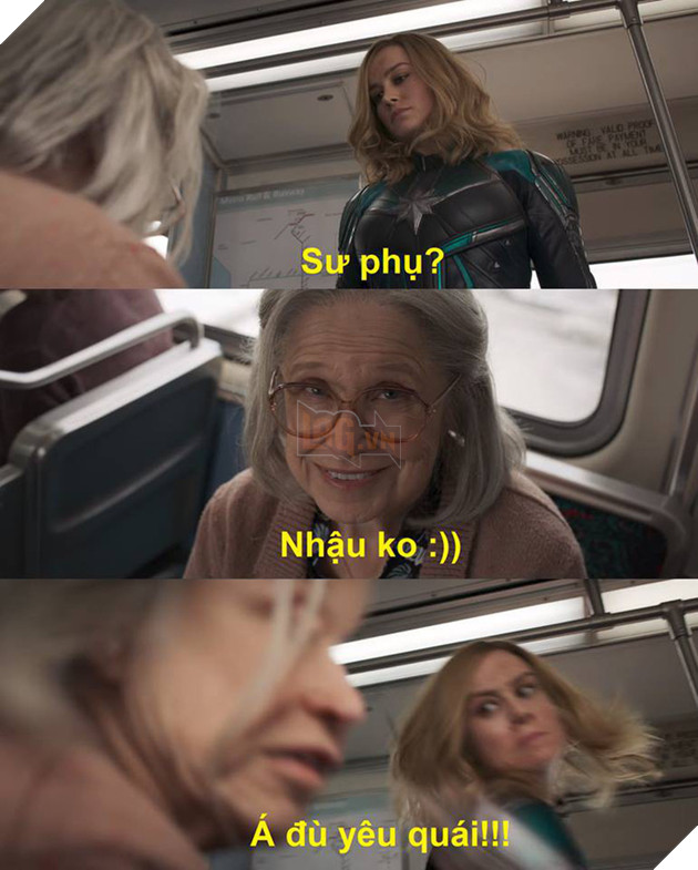Giải thích lý do Captain Marvel đánh bà cụ thân thiện trong trailer và loạt ảnh chế về meme hot nhất đêm qua - Ảnh 3.