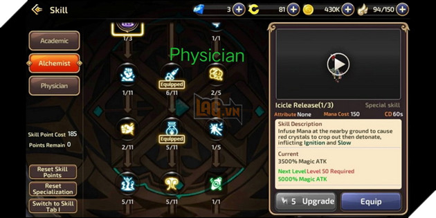 Dragon Nest Mobile: Hướng dẫn cơ bản Học Giả và cách nâng điểm kĩ năng đầy đủ nhất 16