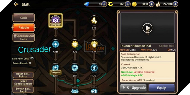 Dragon Nest Mobile: Hướng dẫn cách nâng điểm kĩ năng cho tất cả các class chi tiết nhất 40