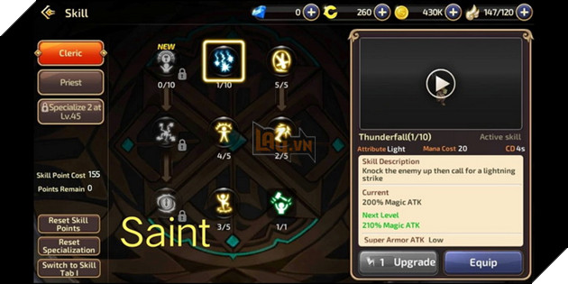 Dragon Nest Mobile: Hướng dẫn cách nâng điểm kĩ năng cho tất cả các class chi tiết nhất 48