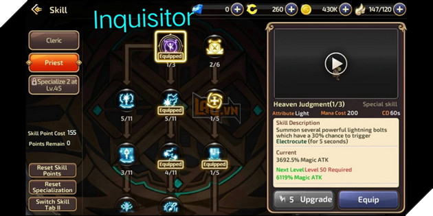 Dragon Nest Mobile: Hướng dẫn cách nâng điểm kĩ năng cho tất cả các class chi tiết nhất 46