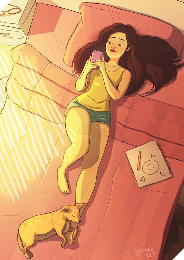 Bo tranh co cun con lam ban thi doc than cung chang sao hinh anh 14