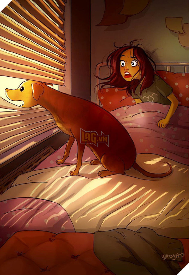 Bo tranh co cun con lam ban thi doc than cung chang sao hinh anh 12