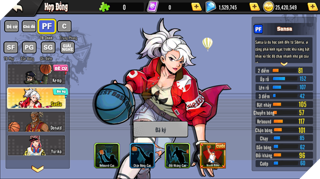 Bóng Rổ Mobi: Dunkers phát cuồng với cầu thủ mới Guile, Sansa, Anne, Bát Giới 3