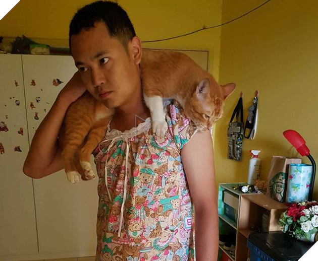 Chàng trai hóa trang thành phụ nữ vì mèo cưng không thích lại gần đàn ông