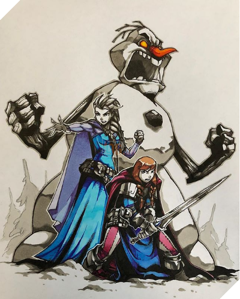 Khi những nàng công chúa Disney duyên dáng biến thân thành những chiến binh dũng mãnh sẽ như thế nào? - Ảnh 1.