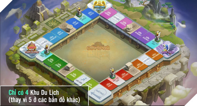 Cận cảnh bản đồ Tay Thần đặc sắc trong 360mobi Cờ Tỷ Phú 3