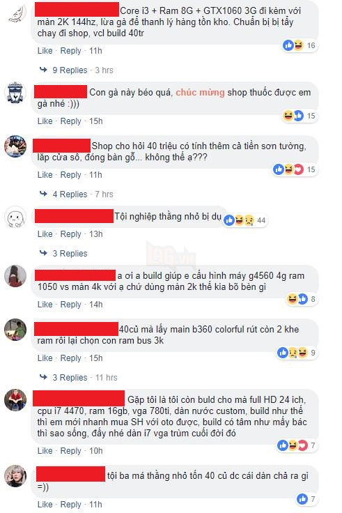 Phản ứng dữ dội của cộng đồng mạng trước dàn máy Core i3 GTX 1060 3GB trị giá 40 triệu 7