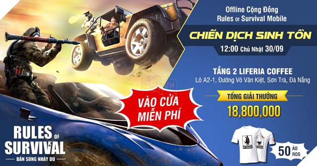 ROS Mobile: Nhận quà hot khi tham dự buổi offline “ Chiến Dịch Sinh Tồn “ tại Đà Nẵng cuối tuần này 30/9