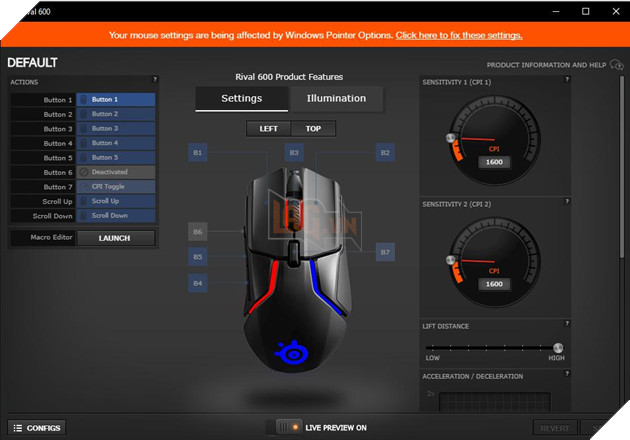 Trên tay nhanh Steelseries Rival 600 - Chú chuột chơi game chuyên nghiệp với khả năng tùy biến mạnh mẽ 28