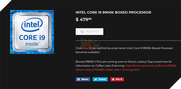 CPU hàng khủng của Intel là i9-9900K và i7-9700K đã lộ giá: Không quá đắt đỏ - Ảnh 2.