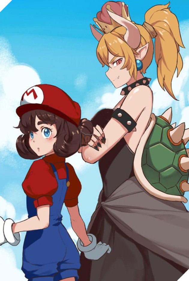 Chiêm ngưỡng những bức hình đáng yêu nhất về Bowsette - nàng công chúa ngược đời nhất của Mario - Ảnh 5.