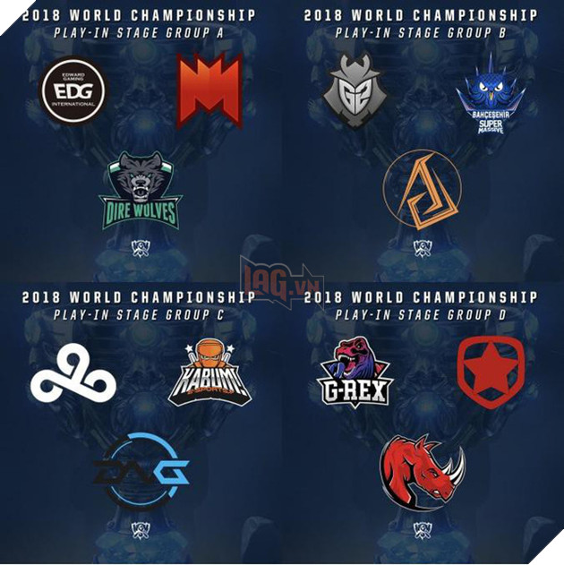 Lịch thi đấu CKTG 2018 vòng Play-In bộ môn Liên Minh Huyền Thoại 2